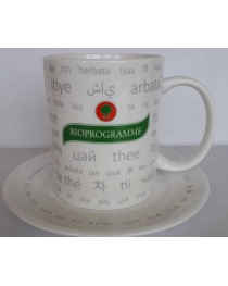 Чаша с чинийка за чай Биопрограма